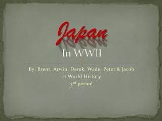 Japan In WWII