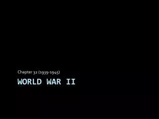 World war ii