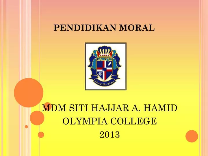 pendidikan moral