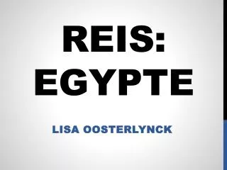 reis egypte