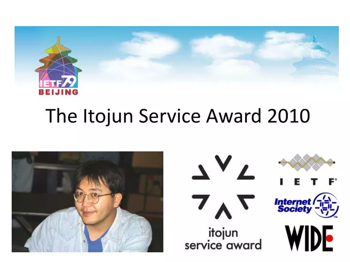 the itojun service award 2010