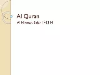 Al Quran