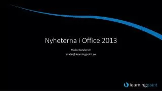 nyheterna i office 2013