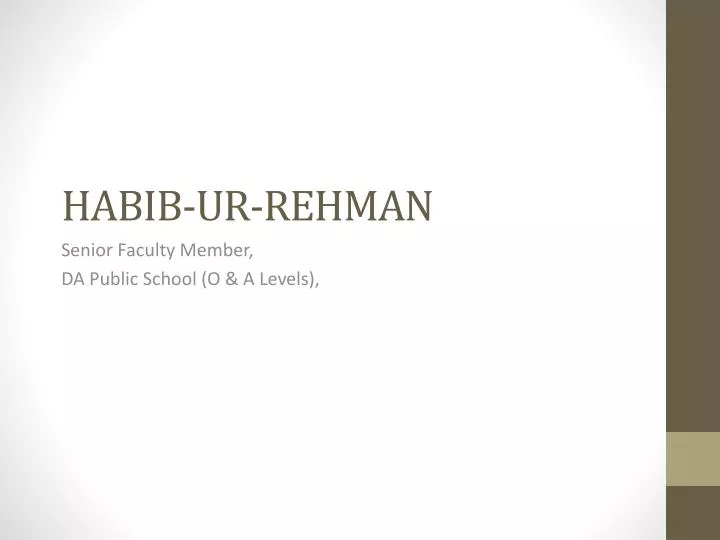 habib ur rehman