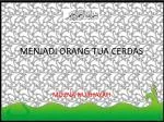 MENJADI ORANG TUA CERDAS