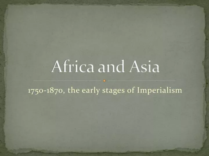africa and asia