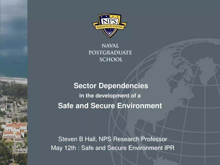sector dependencies in the development of a safe and secure environment