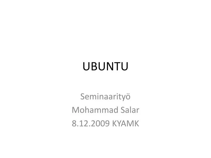 ubuntu