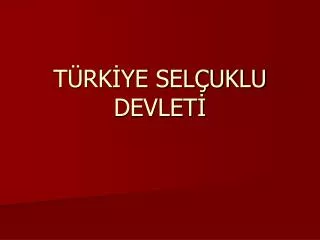 t rk ye sel uklu devlet