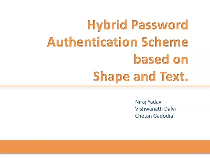 hybrid password authentication scheme based on shape and text