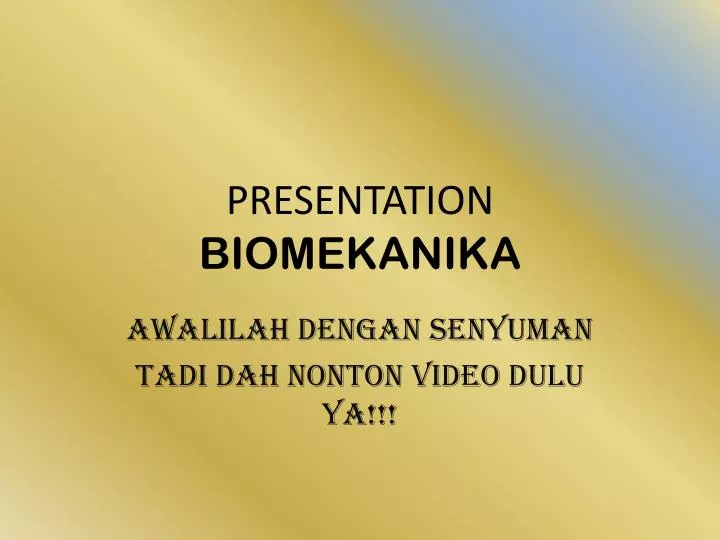 presentation biomekanika