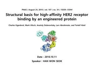 Structural basis for high-affinity HER2 receptor binding by an engineered protein