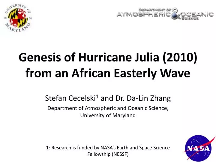 genesis of hurricane julia 2010 from an african easterly wave