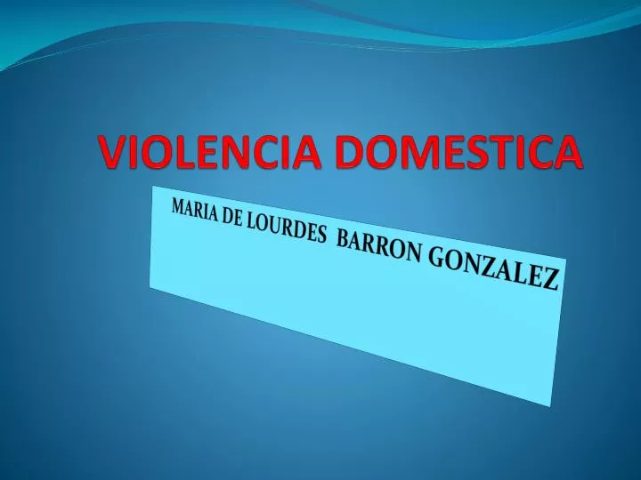violencia domestica