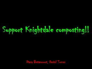 Support Knightdale composting!!