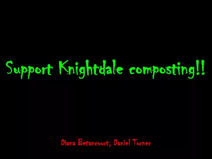 support knightdale composting