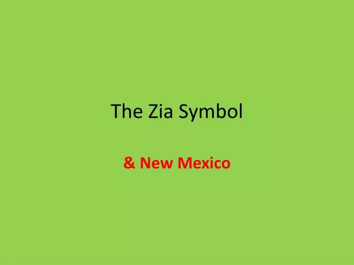 the zia symbol