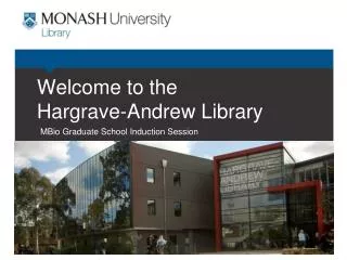 Welcome to the Hargrave -Andrew Library