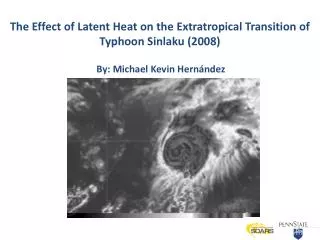 The Effect of Latent Heat on the Extratropical Transition of Typhoon Sinlaku (2008)