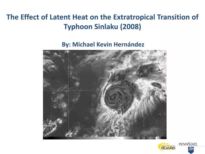 the effect of latent heat on the extratropical transition of typhoon sinlaku 2008
