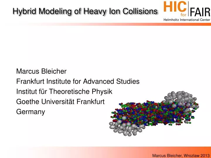 hybrid modeling of heavy ion collisions