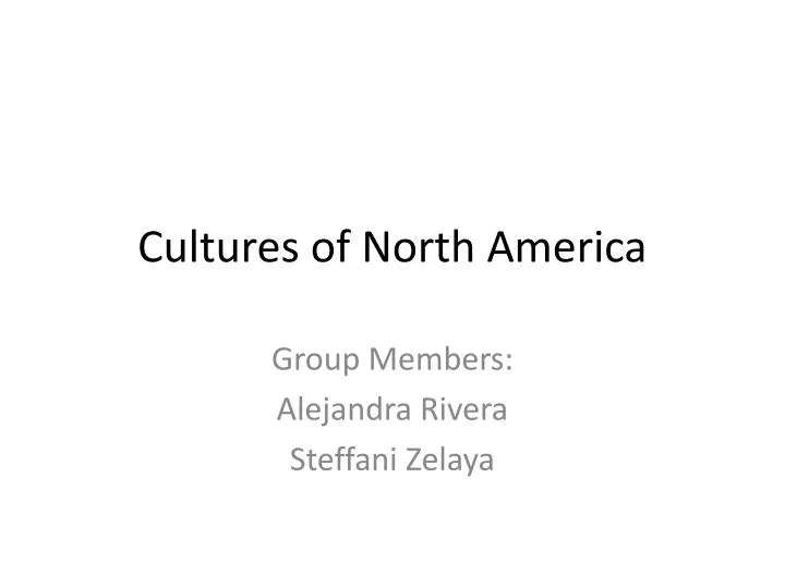 cultures of north america