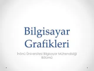 bilgisayar grafikleri