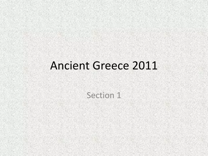 ancient greece 2011