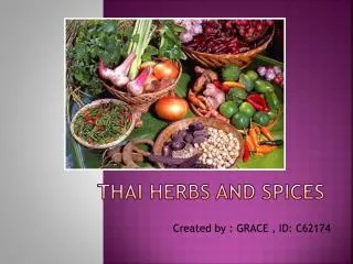 Thai Herbs and Spices