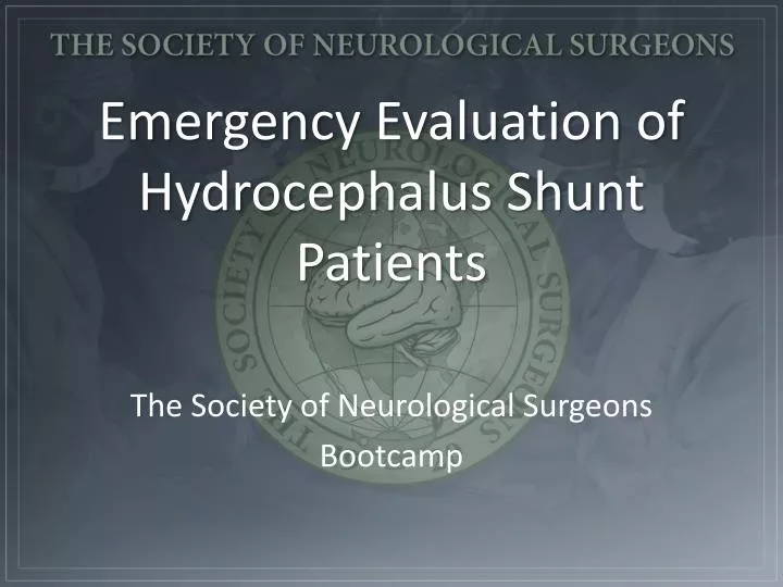emergency evaluation of hydrocephalus shunt patients