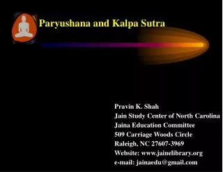 Paryushana and Kalpa Sutra