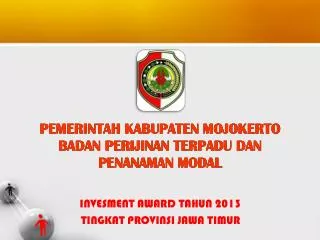 INVESMENT AWARD TAHUN 2013 TINGKAT PROVINSI JAWA TIMUR