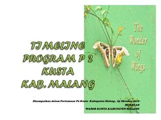 TIMELINE PROGRAM P 2 KUSTA KAB. MALANG