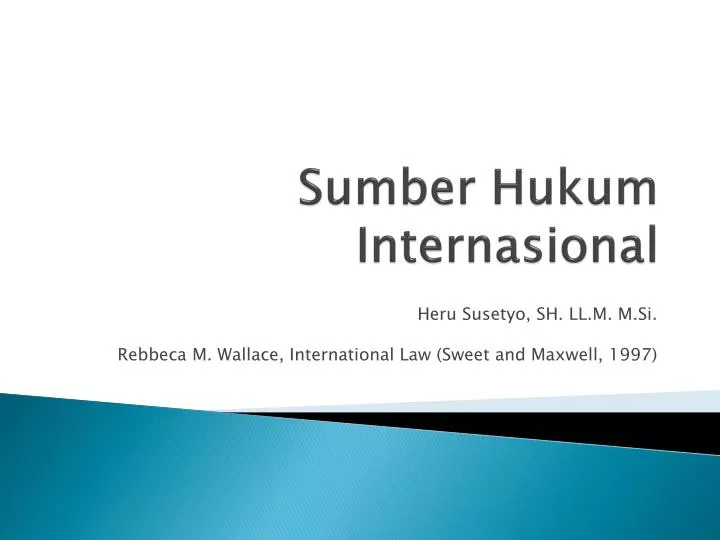 sumber hukum internasional