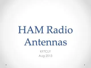 HAM Radio Antennas