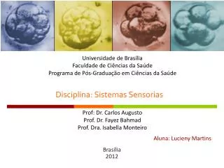 disciplina sistemas sensorias