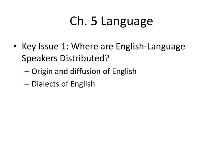 ch 5 language