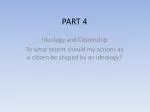 The Interplay of Ideology and Citizenship: Responsibilities and Actions in a Democratic Society - slide 1