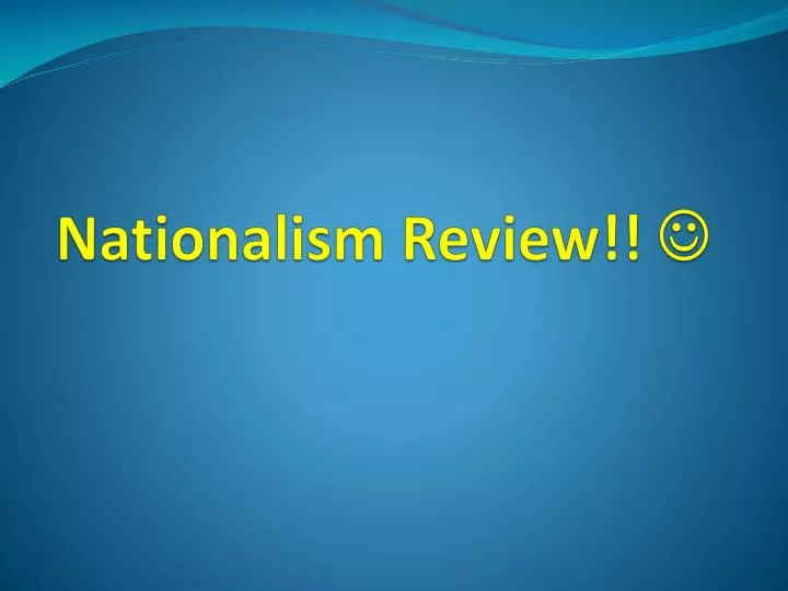 nationalism review