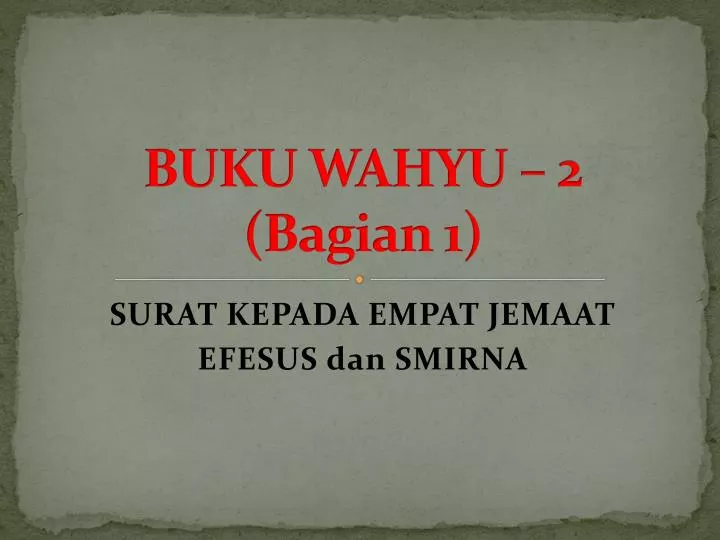 buku wahyu 2 bagian 1