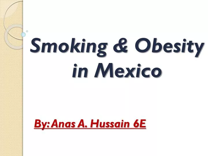 smoking obesity in mexico