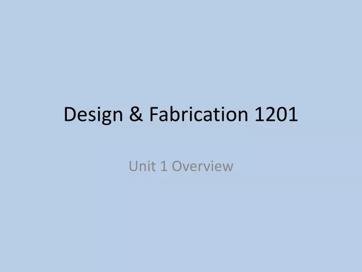 design fabrication 1201