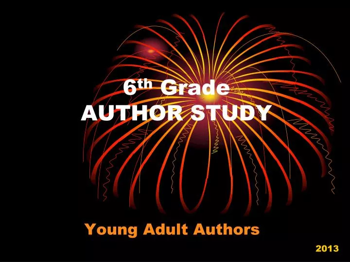 6 th grade author study