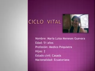 ciclo vital