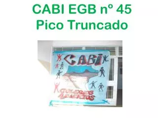 cabi egb n 45 pico truncado
