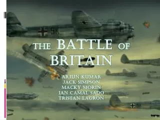 The BATTLE of BRITAIN