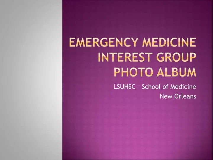 emergency medicine interest group photo album