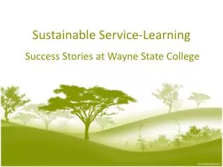 Sustainable Service-Learning