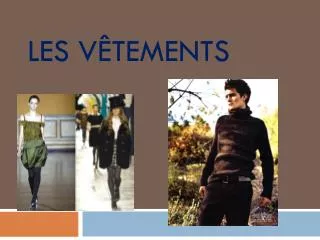 les v tements