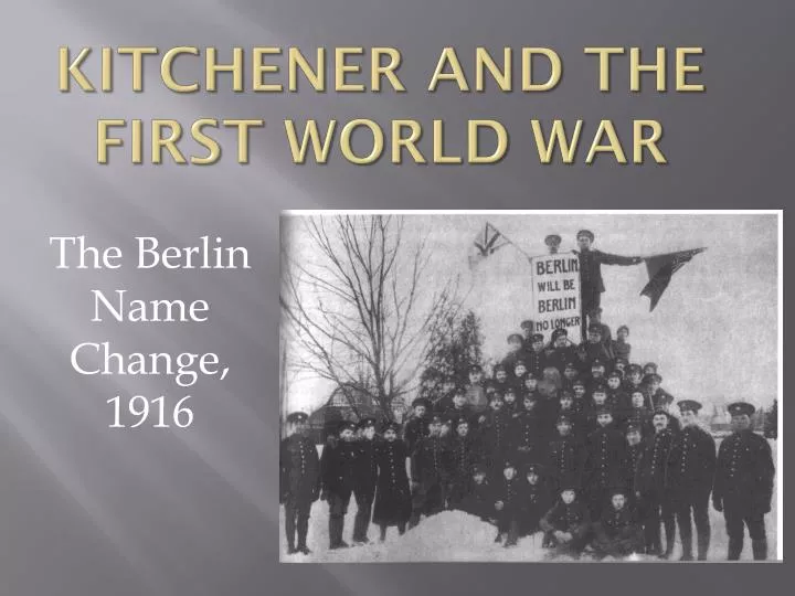 kitchener and the first world war